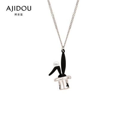 AJIDOU消えたサーカスシリーズのアイデアウサギのかわいいおしゃれネックレスプレゼント