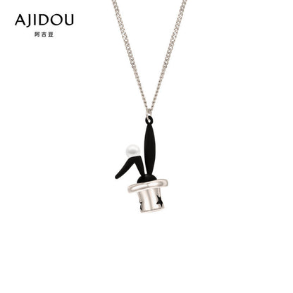 AJIDOU消えたサーカスシリーズのアイデアウサギのかわいいおしゃれネックレスプレゼント