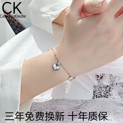 Ceadry kledle レディー ファッションins風おしゃれブレスレットハート貝殻色落ちしない手飾り
