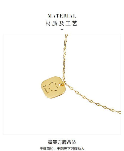 AJIDOU方牌笑顔デザイン感ネックレス贅沢オリジナルアクセサリーギフト