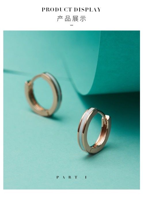 AJIDOU シンプルリングファッション女性イヤリング贈り物