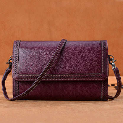 本革レディースバッグミニ透かし彫り斜め掛けバッグ何とでも合う牛革小きなバッグシンプルショルダーバッグ.ポシェット