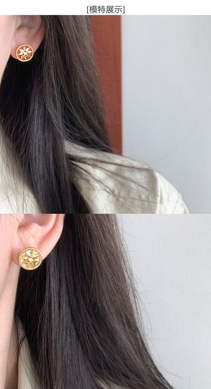 AOMIDIORレディーファッション高級感耳飾り 気質 精緻女性イヤリング EH0135