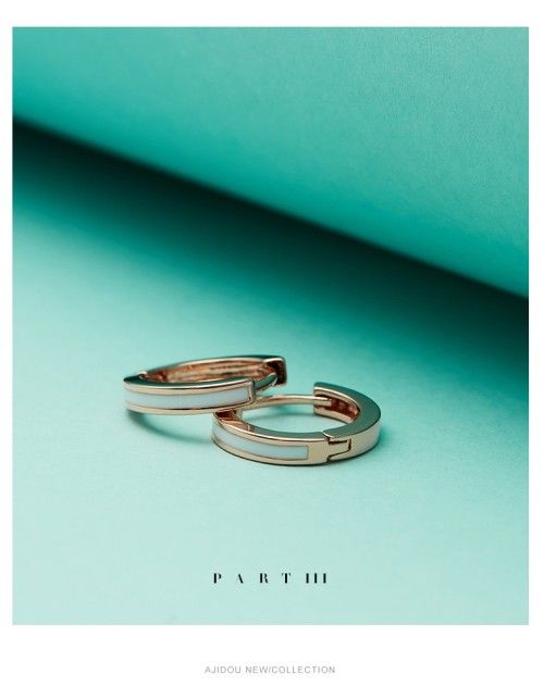 AJIDOU シンプルリングファッション女性イヤリング贈り物