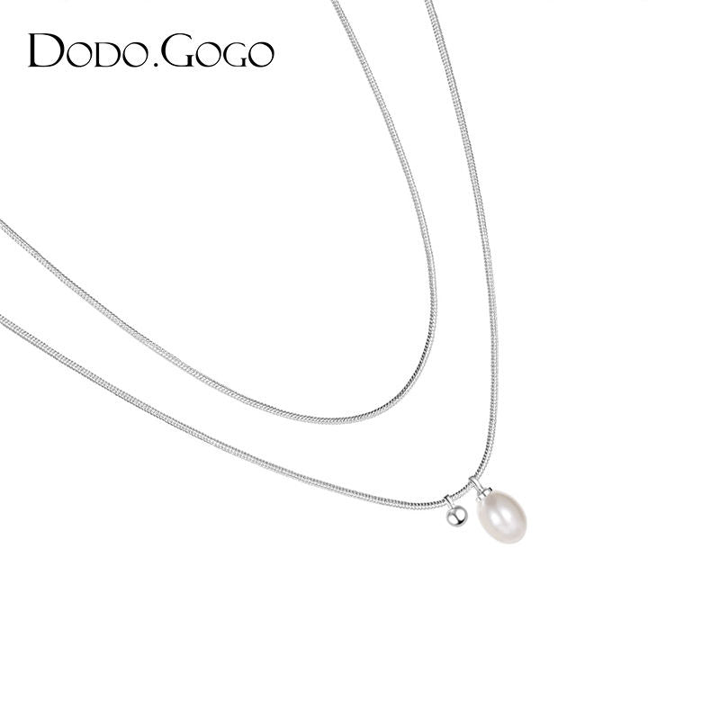 DODOGOGO  パールペンダントネックレスレディース高級感ネックレス2024秋冬新作ネックレス