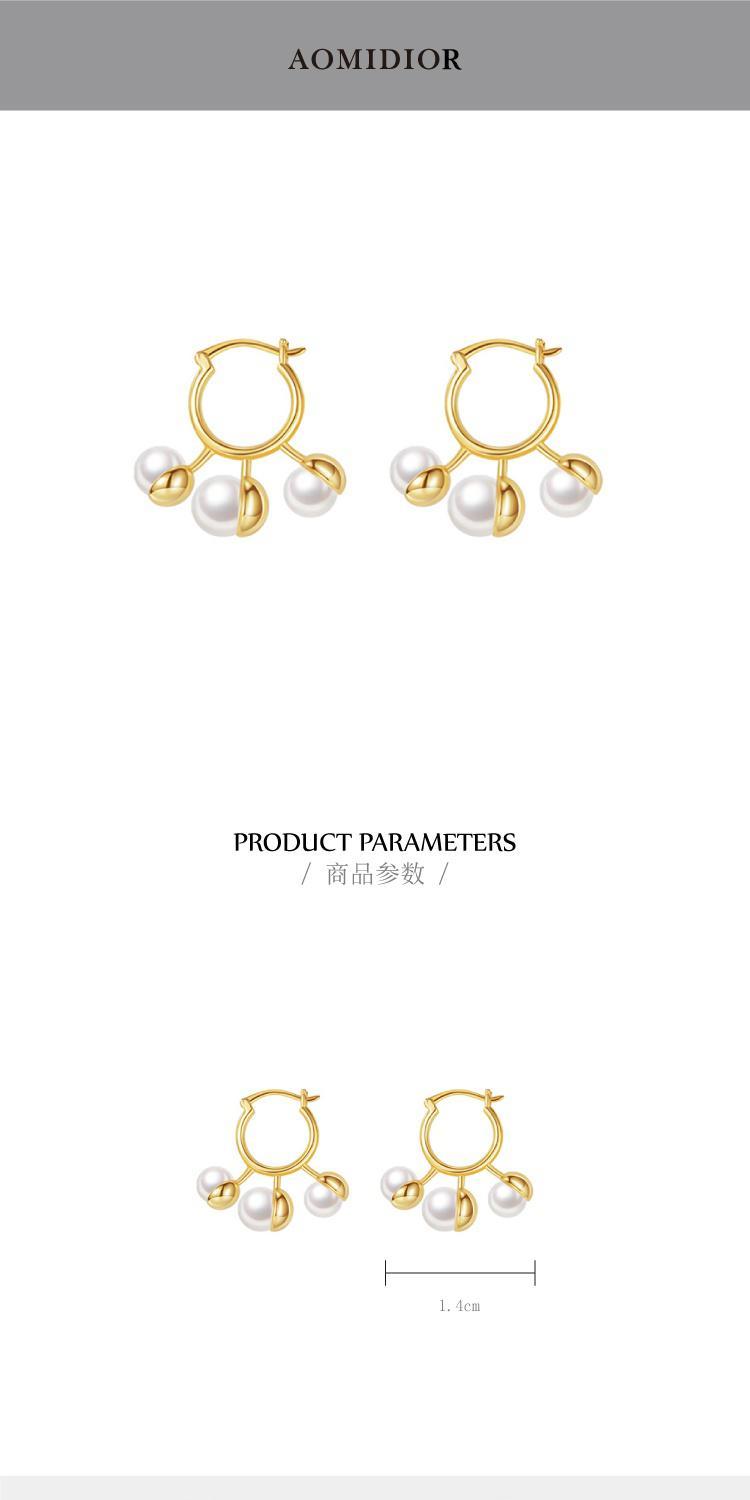 AOMIDIORレディーファッション高級感耳飾り 気質 精緻女性イヤリング EH0118