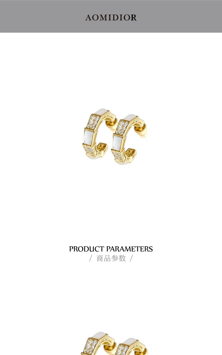AOMIDIORレディーファッション高級感耳飾り 気質 精緻女性イヤリング EH0093