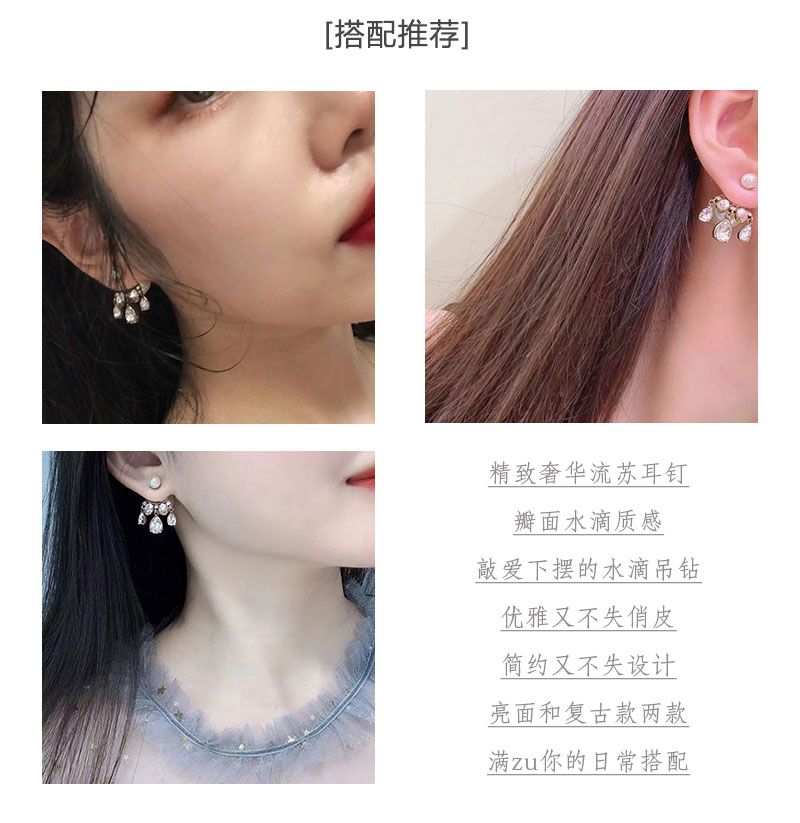 AOMIDIORレディーファッション高級感耳飾り 気質 精緻女性イヤリング EH0144