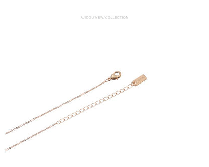 AJIDOUきらきら星月彩貝ネックレスシンプル気質個性鎖骨チェーン贈り物