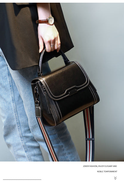本革女性バッグファッションハンドバッグ何とでも合う斜め掛けバッグブロードバンド牛革ハンドバッグ.カバン