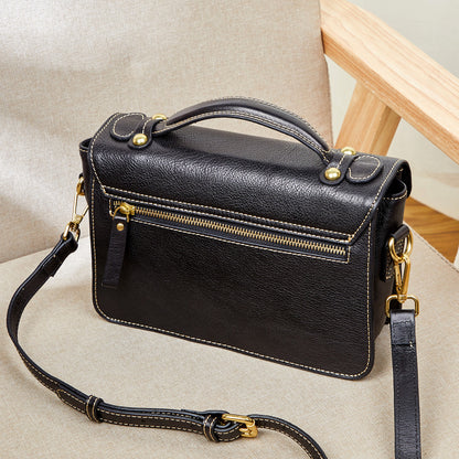 レディースバッグファッション本革トップ牛革レトロハンドバッグメッセンジャーバッグトレンドショルダーバッグ.ポシェット