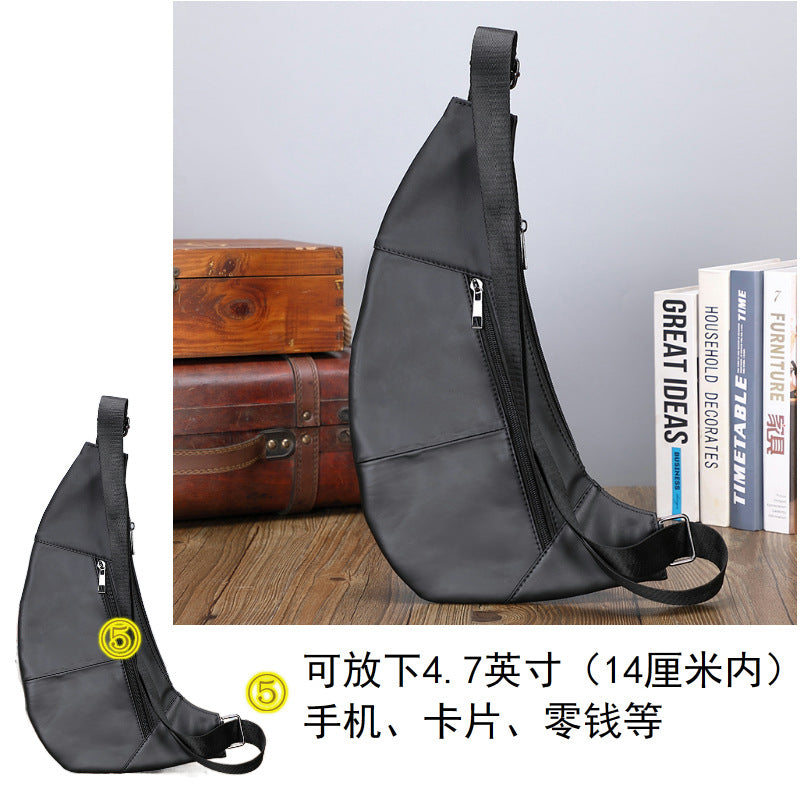 メンズバストバッグ牛革本革製スポーツファッション男性用斜めがけバッグショルダーバッグ