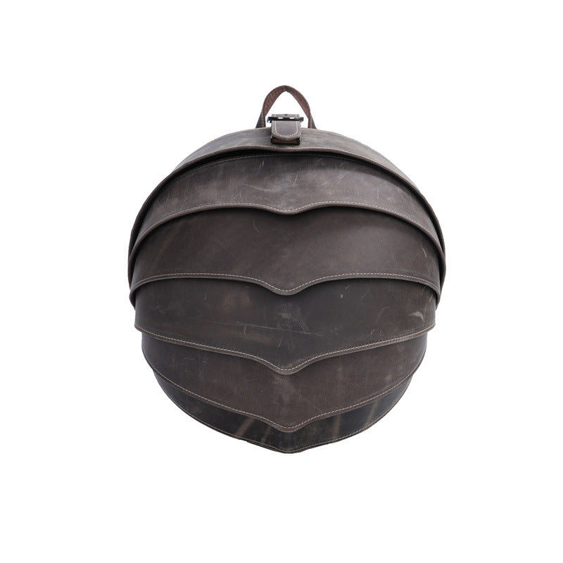 メンズリュック牛革本革製クレイジー・ホース個性ファッションビートルズカジュアル男性用旅行かばん