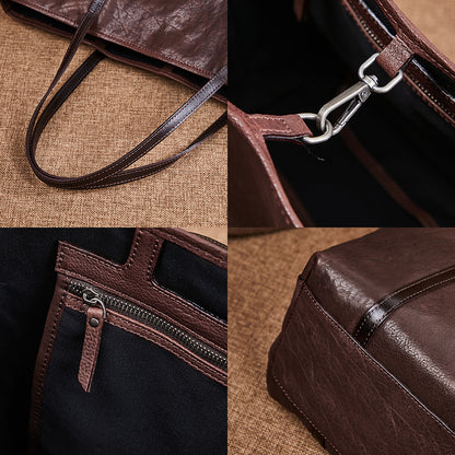 本革レディースバッグレトロわきの下バッグ大容量牛革トートバッグ大きなバッグショルダーバッグ.ポシェット