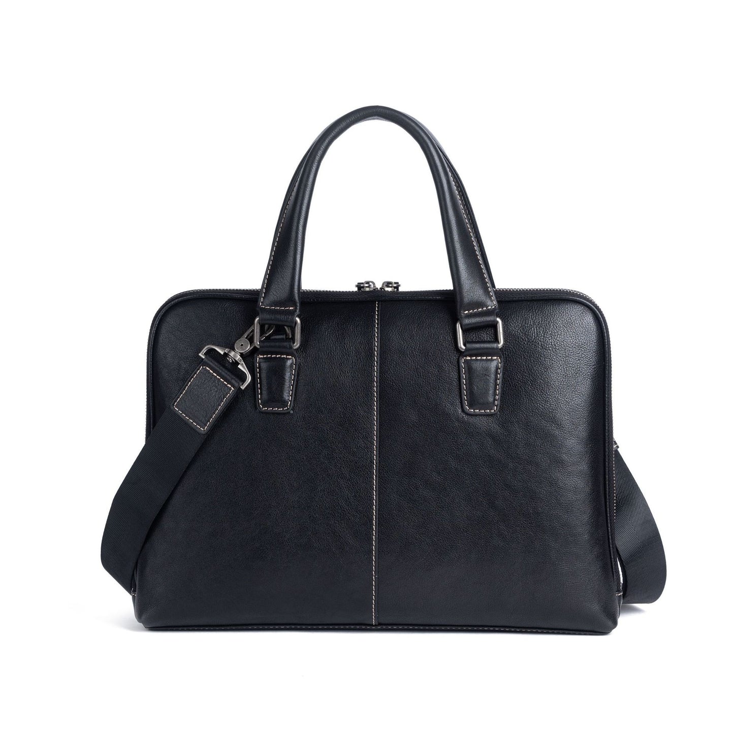 メンズブリーフケース牛革本革製レトロカジュアル男性用斜めがけバッグハンドバッグ