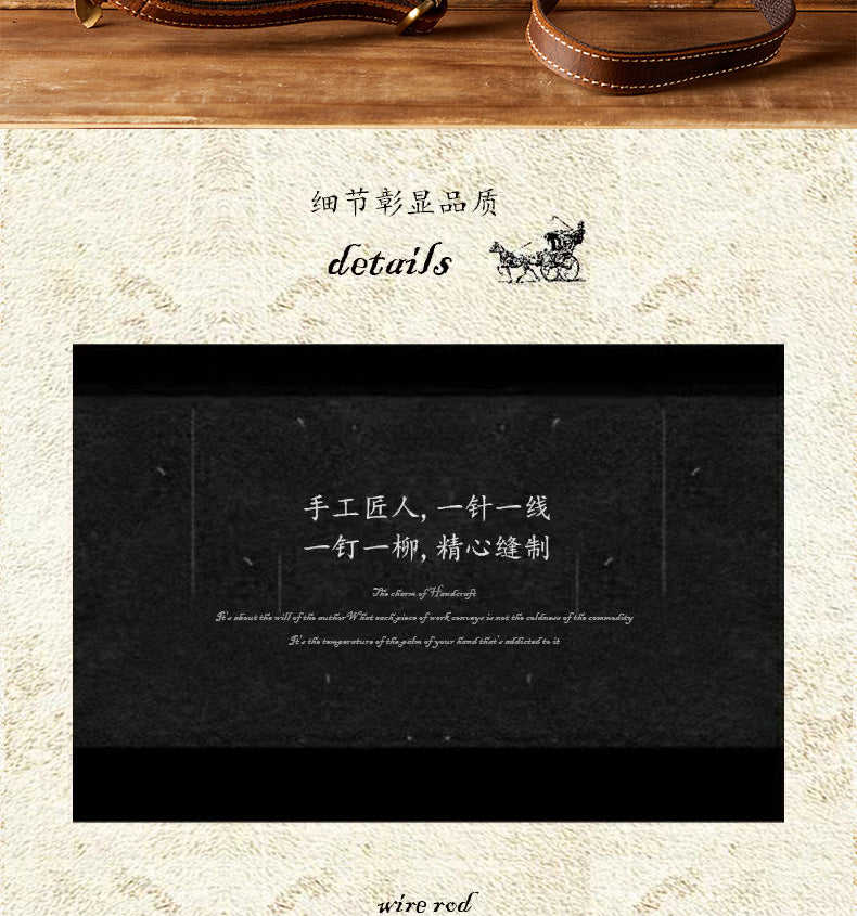 メンズショルダーバッグ オリジナル手作り 牛皮本革製 カジュアル 男性用 斜めがけバッグスマホポーチ