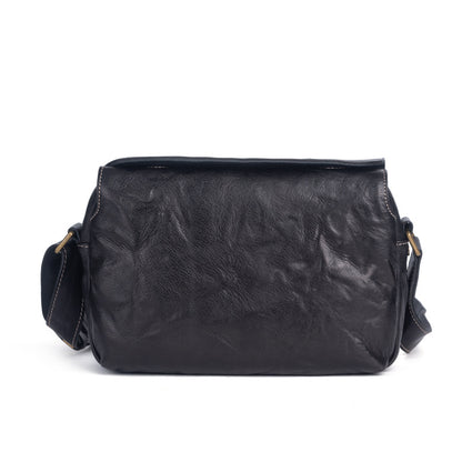 メンズショルダーバッグ牛革本革製レトロ男性斜めがけバッグ