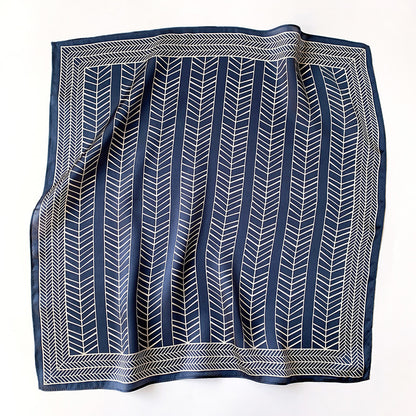 シルクスカーフエレガントな気質小さなスカーフ高品質幾何柄装飾スカーフレディース