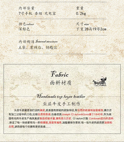 メンズ財布 手作業 牛皮本革製 レトロ ファスナー シンプル クラッチバッグ男性用ウォレット