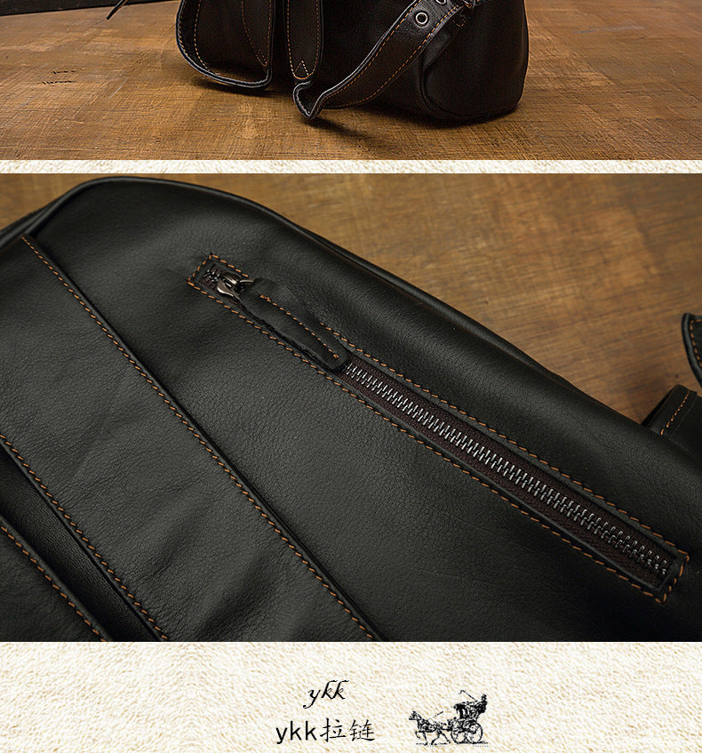 メンズリュック 手作り 牛革本革製 韩国ファッション旅行かばん ビジネスパソコンバッグ