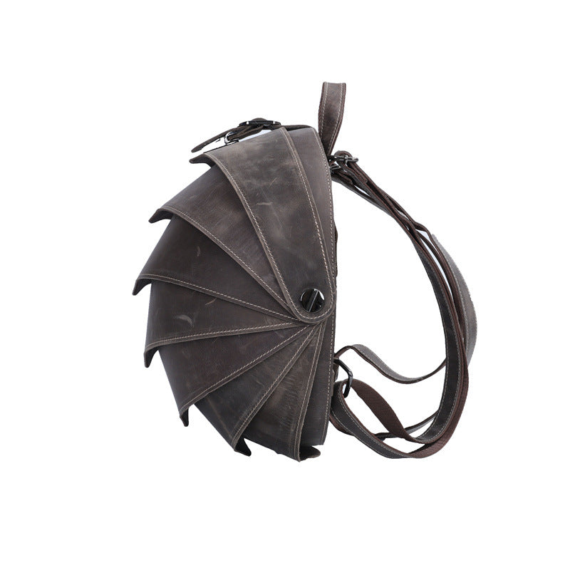 メンズリュック牛革本革製クレイジー・ホース個性ファッションビートルズカジュアル男性用旅行かばん