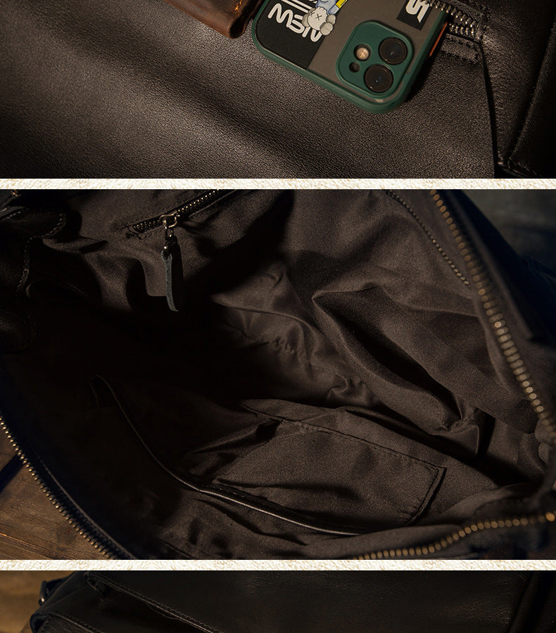 メンズメッセンジャーバッグ韩国ファッションカジュアル手作り牛皮本革製男性斜めがけショルダーバッグ