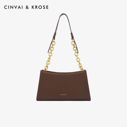 レディース本革バッグおしゃれシンプルわきの下バッグチェーンバッグ大容量ショルダーバッグ.ポシェット