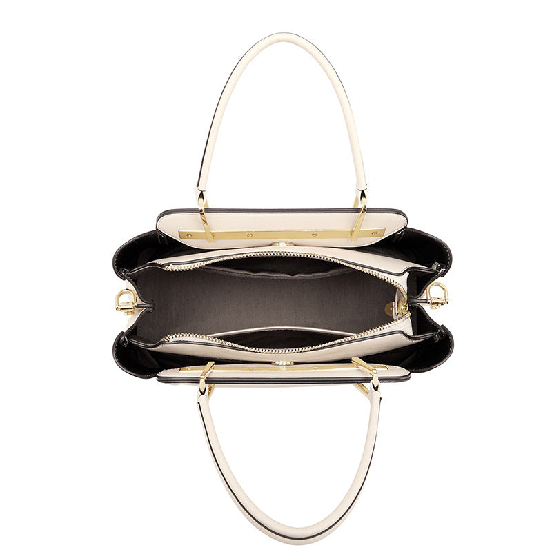 レディースバッグ本革ハンドバッグ大容量ファッション何とでも合うシンプル気質ショルダーバッグ通勤ハンドバッグ.カバン