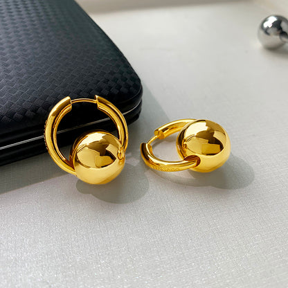 Bのイヤリング女性ピアス欧米イヤリング小人数デザイン高級感ファッション耳掛けイヤリング