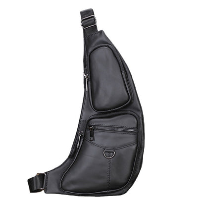 メンズバストバッグ牛革本革製スポーツファッション男性用斜めがけバッグショルダーバッグ