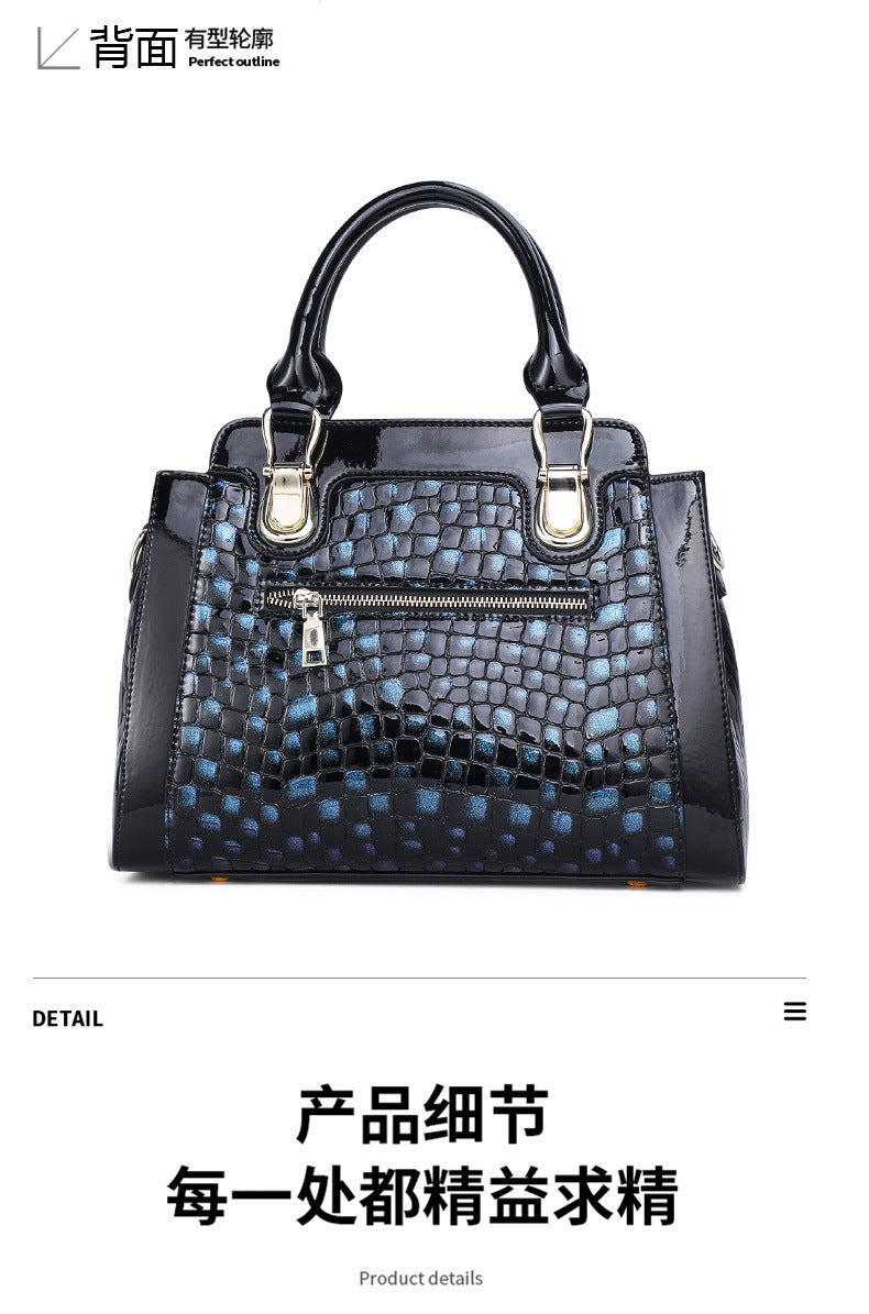 ヒョウ柄本革レディースバッグトップ牛革大容量レトロバッグショルダーバッグシンプル高品質ハンドバッグ.カバン