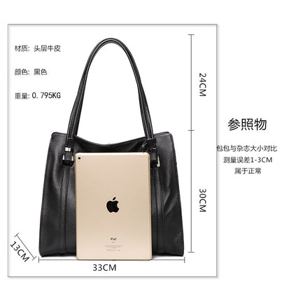 レディースバッグおしゃれ本革大容量トートバッグ牛革シンプル大きなバッグエレガントショルダーバッグ.ポシェット