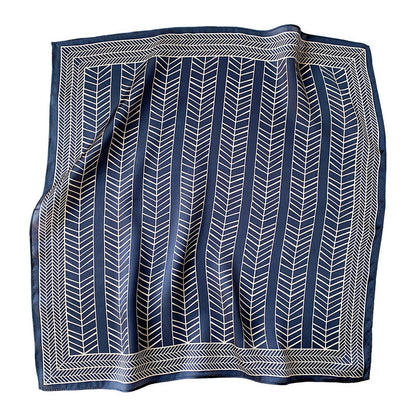 シルクスカーフエレガントな気質小さなスカーフ高品質幾何柄装飾スカーフレディース