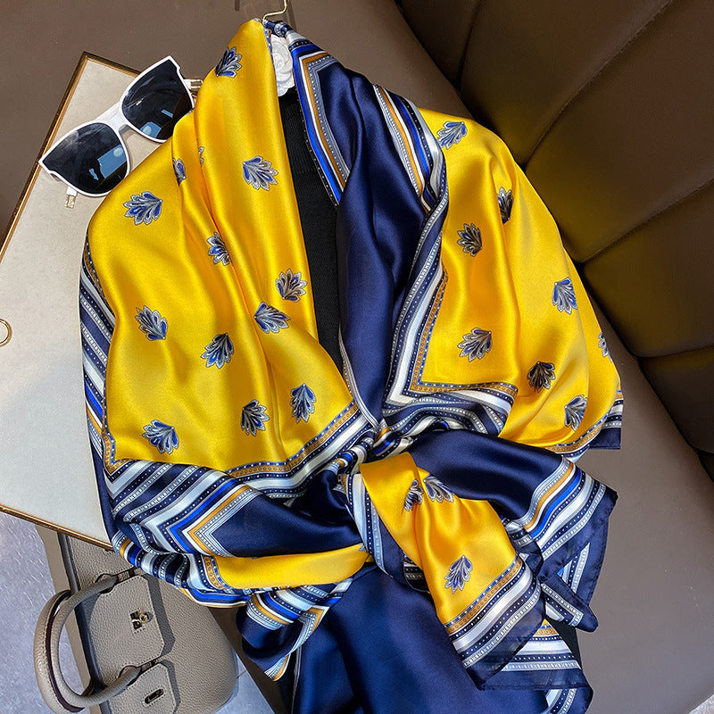 スカーフレディースプリント柄ロングストールファッションスカーフプリント両用マフラー気質