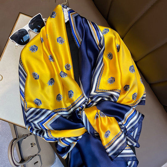 スカーフレディースプリント柄ロングストールファッションスカーフプリント両用マフラー気質