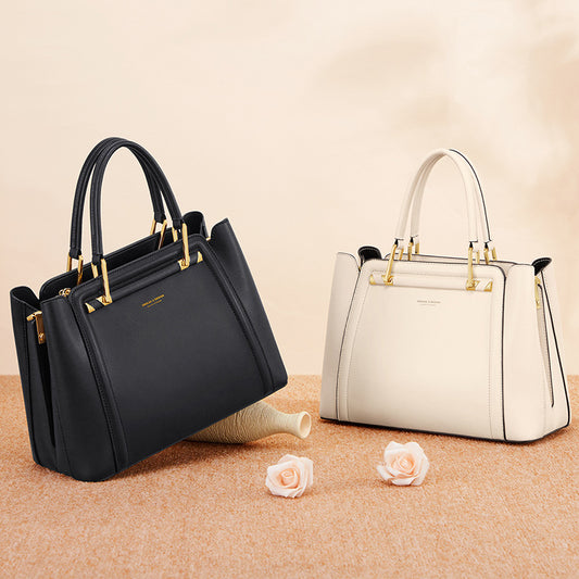 レディースバッグ本革ハンドバッグ大容量ファッション何とでも合うシンプル気質ショルダーバッグ通勤ハンドバッグ.カバン