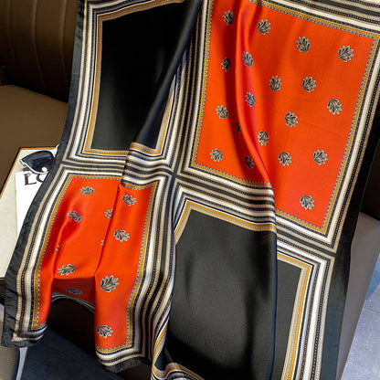 スカーフレディースプリント柄ロングストールファッションスカーフプリント両用マフラー気質