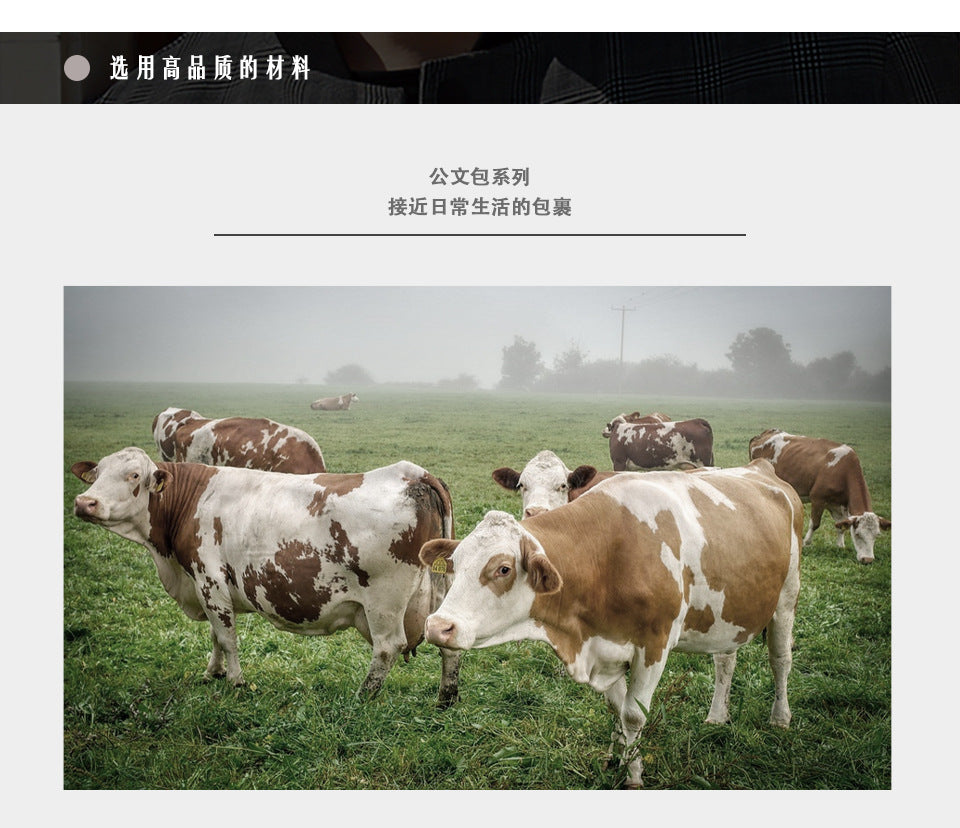 メンズ斜めがけバッグ牛革本革製レトロ男性用ショルダーバッグ