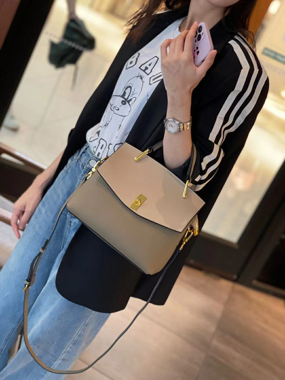 本革のレディースハンドバッグ気質何とでも合うケリーバッグカジュアルkellyバッグ通勤OLショルダーバッグ.ポシェット