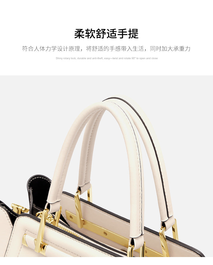 レディースバッグ本革ハンドバッグ大容量ファッション何とでも合うシンプル気質ショルダーバッグ通勤ハンドバッグ.カバン