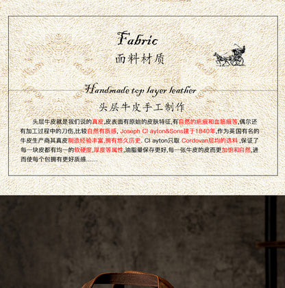 メンズ旅行かばん 手提げかばん 手作り オリジナル レトロ 大容量 牛革本革製 荷物かばん 男性斜めがけショルダーバッグ