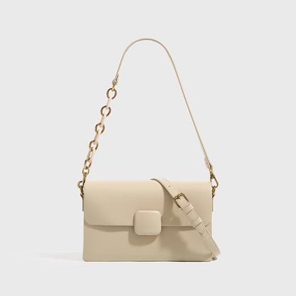 アクリルチェーンバック高級感の本革レディースバッグ流行ファッション斜め掛けわきの下バッグ ショルダーバッグ.ポシェット