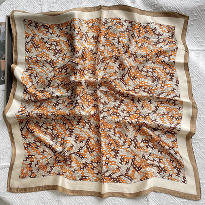 スカーフレディース薄手日焼け止めジョーゼットマフラーネックガードプロネッカチーフサテンマフラー