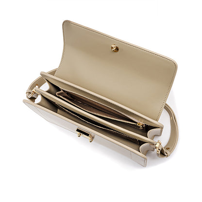 レディースバッグ レトロわきの下バッグ本革シンプル気質スクエアバッグアコーディオンバッグ気質ショルダーバッグ.ポシェット