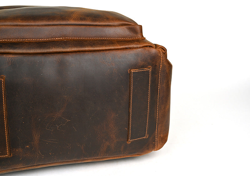 メンズリュック牛革本革製大容量アウトドアカジュアル男性用旅行かばんパソコンバッグ