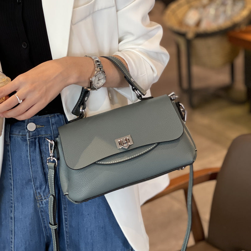 本革レディースバッグおしゃれなハンドバッグ何とでも合うボストンバッグ大容量通勤ショルダーバッグ.ポシェット