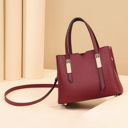 女性のハンドバッグ本革大容量斜め掛けバッグ牛革トートバッグファッション何とでも合うエレガントハンドバッグ.カバン