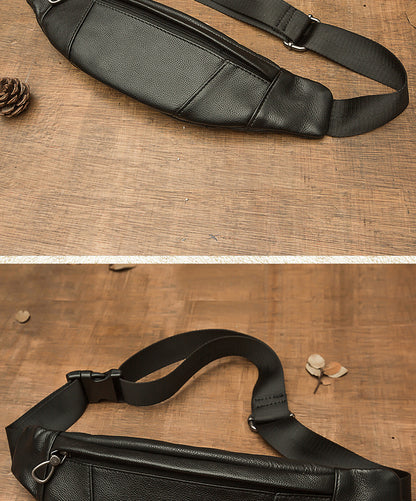 メンズバストバッグ手作り牛革本革製カジュアル携帯電話ウエストポーチスポーツアウトドア個性ファッション男性ショルダーバッグ斜めがけバッグ