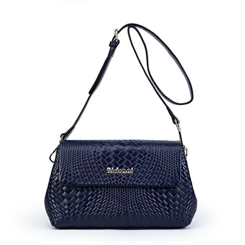 レディースバッグトップに牛革ファッション斜め掛けバッグ編みバッグ大容量気質ショルダーバッグ.ポシェット