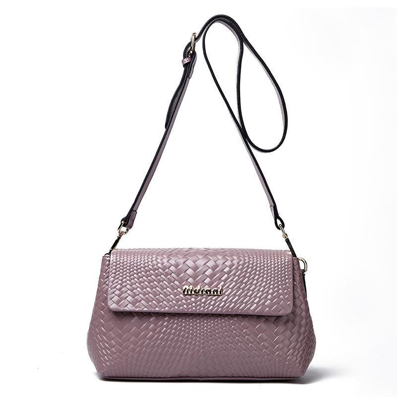 レディースバッグトップに牛革ファッション斜め掛けバッグ編みバッグ大容量気質ショルダーバッグ.ポシェット
